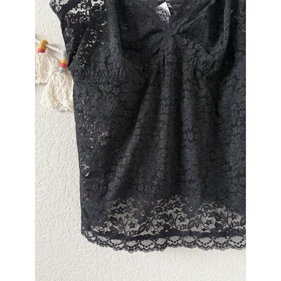 Torrid Under It All Lace Cami Lingerie Sheer Black Wireless Dark Romantic NWT 3x - Picture 4 of 8